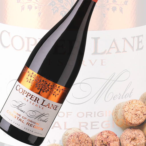 Rødvin fra sydafrika. Copper Lane Reserve Merlot/Shiraz