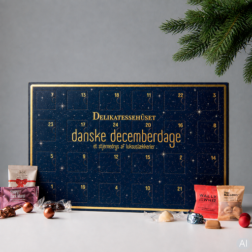 Julekalender fra Delikatessehuset med et udvalg af luksus gourmet brands