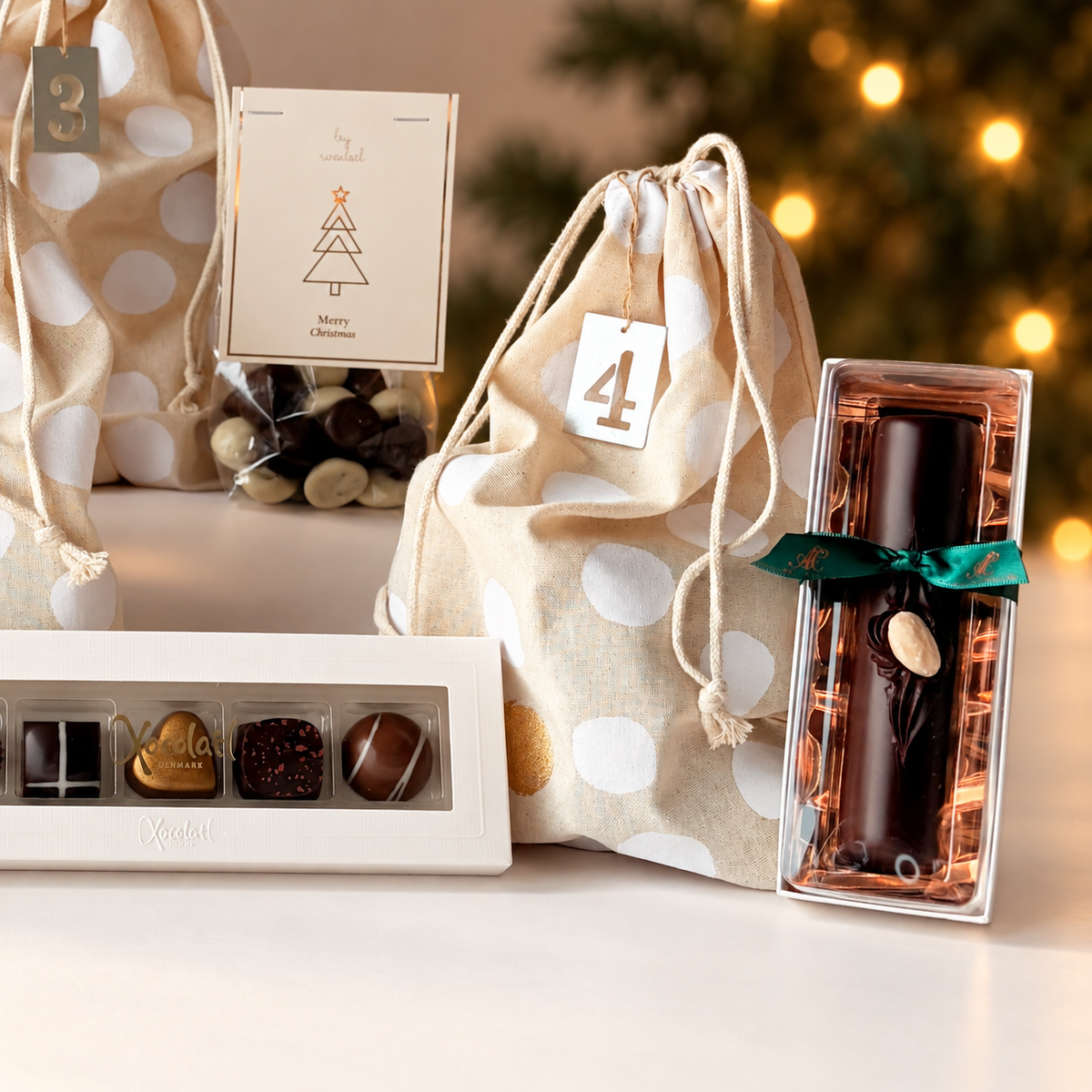Adventskalender med danske luksuslækkerier fra bl.a. Summerbird, Lakrids by Bülow m.fl.