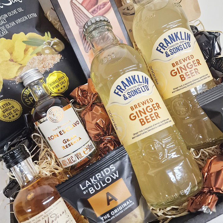 Gavekurv - med dark 'n' stormy cocktail