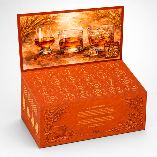 Whisky julekalender fra MacY med whisky fra hele verden, bestil hos Delikatessehuset