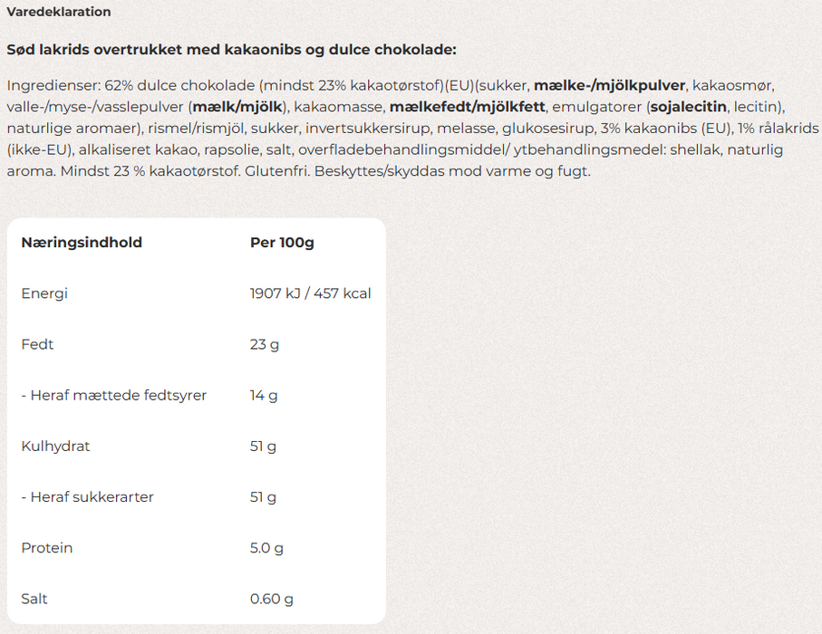 Lakrids by Bülow - Double chocolate