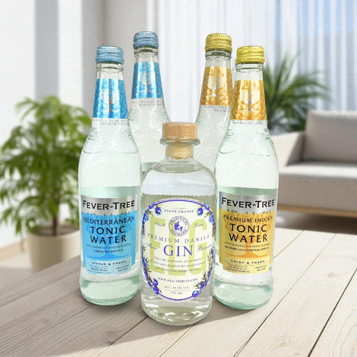 Drinkpakke med gin og tonic.