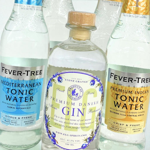 Drinkspakke med Elg Gin og Fever tree tonic.