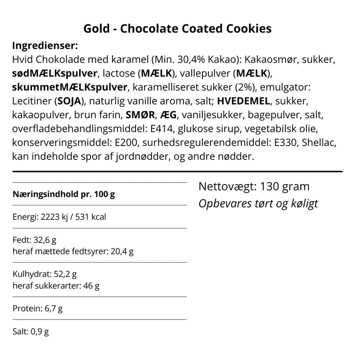 Cookie bites, Gold - Ejvinds