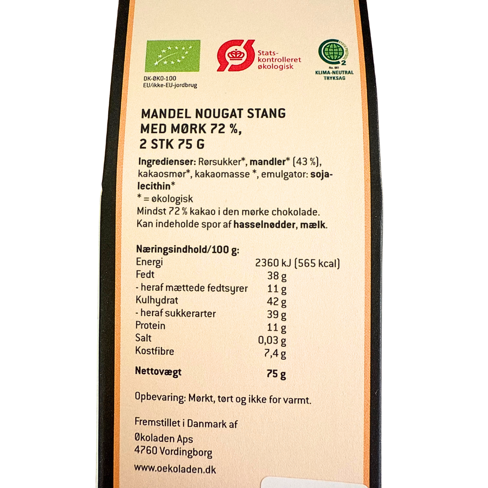 Mandelnougat stænger