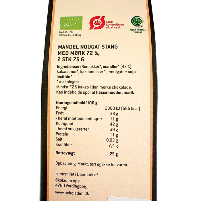 Mandelnougat stænger