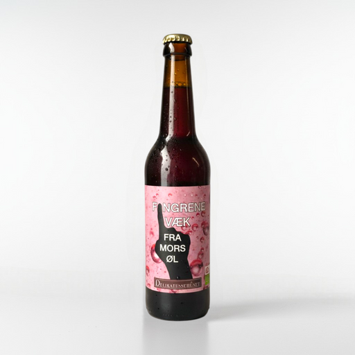 Specialøl med motiv 'fingrene væk fra mors øl' - Perfekt til mors dag gave