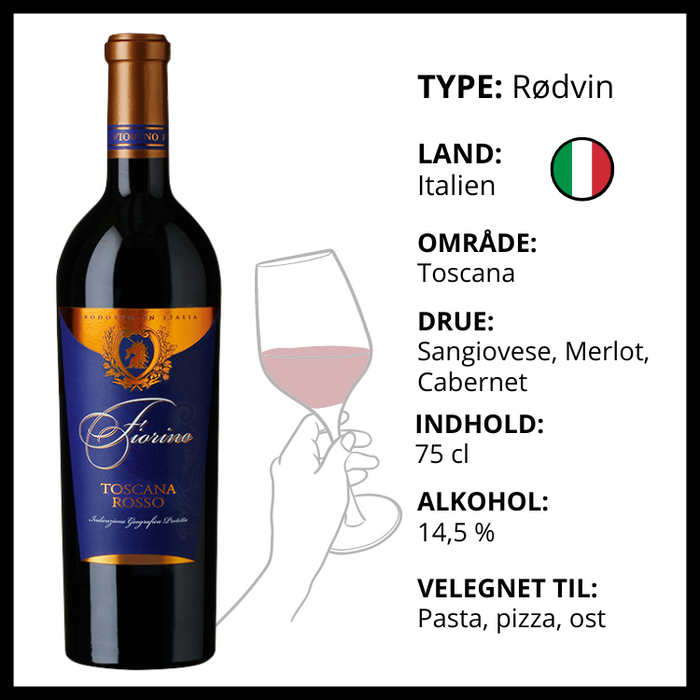 Rødvin, Fiorino - Toscana Rosso IGP (Italien)