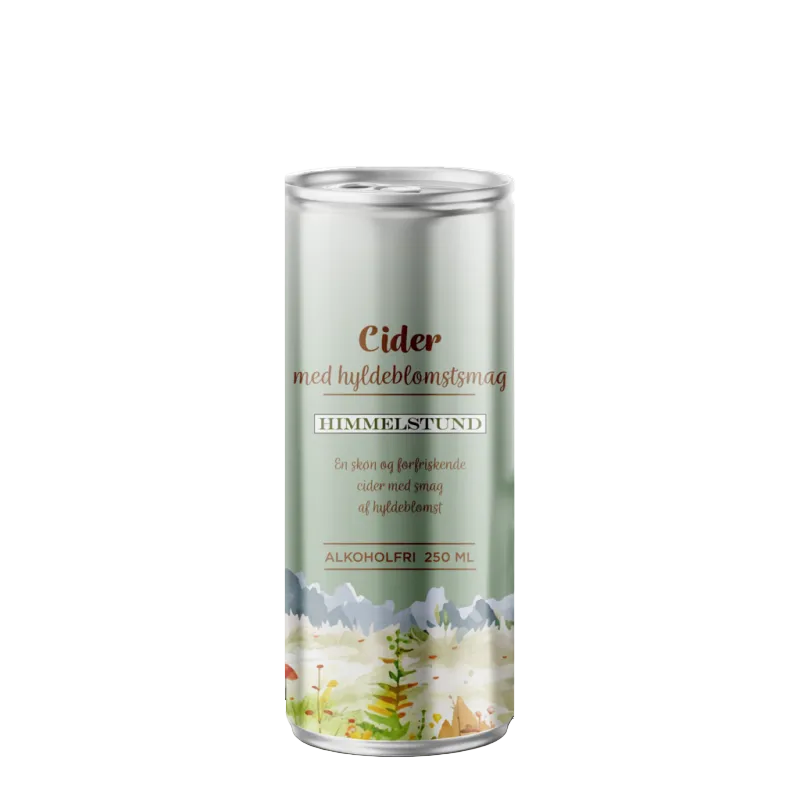 Himmelstund alkoholfri hyldeblomstcider med æble 250 ml