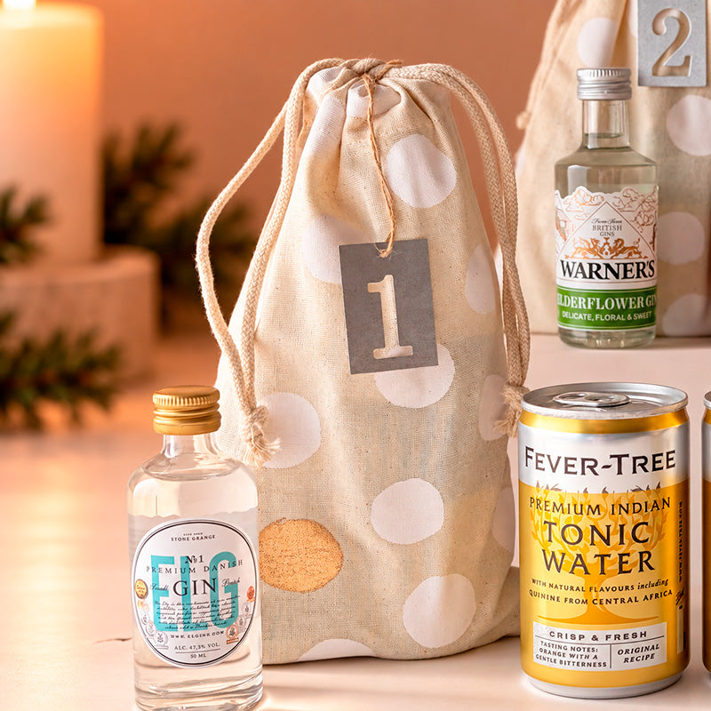 Gin og tonic adventskalender fra Delikatessehuset