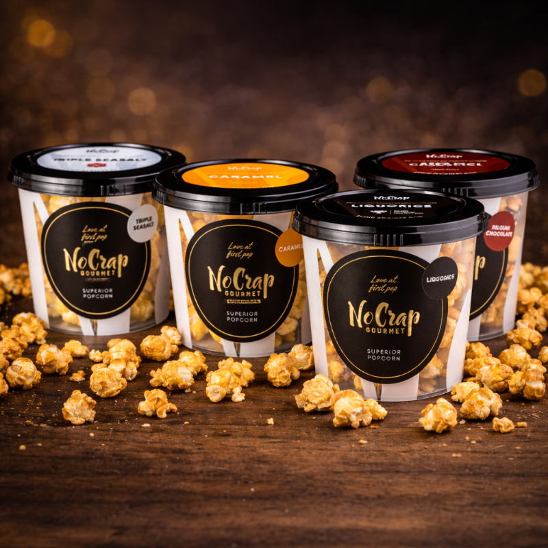 Gourmet popcorn fra NoCrap