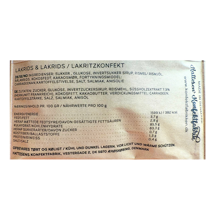 STORKØB, Mini Ærøstang med lakrids fra Hattesen's Konfektfabrik (200 stk.)