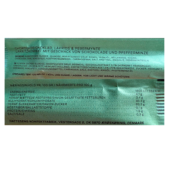 Ærøstang med chokolade & Pebermynte fra Hattesen's Konfektfabrik