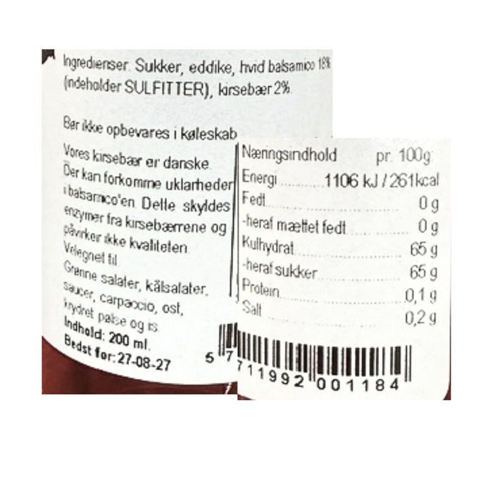 Kirsebær balsamico  - Hr. Skov