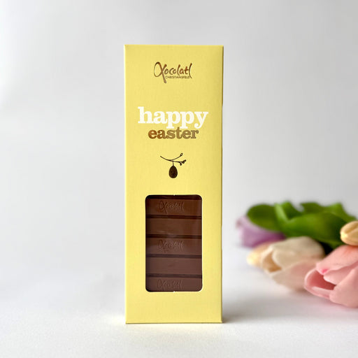Chokoladeplade med mælkechokolade fra XocolatI, Happy Easter