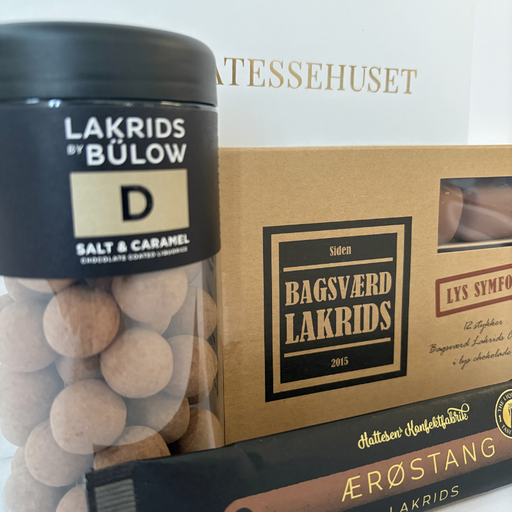 Gavepose med Lakrids by Bülow og Bagsværd Lakrids
