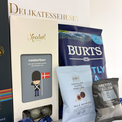 Gavepose m. søde og salte lækkerier 