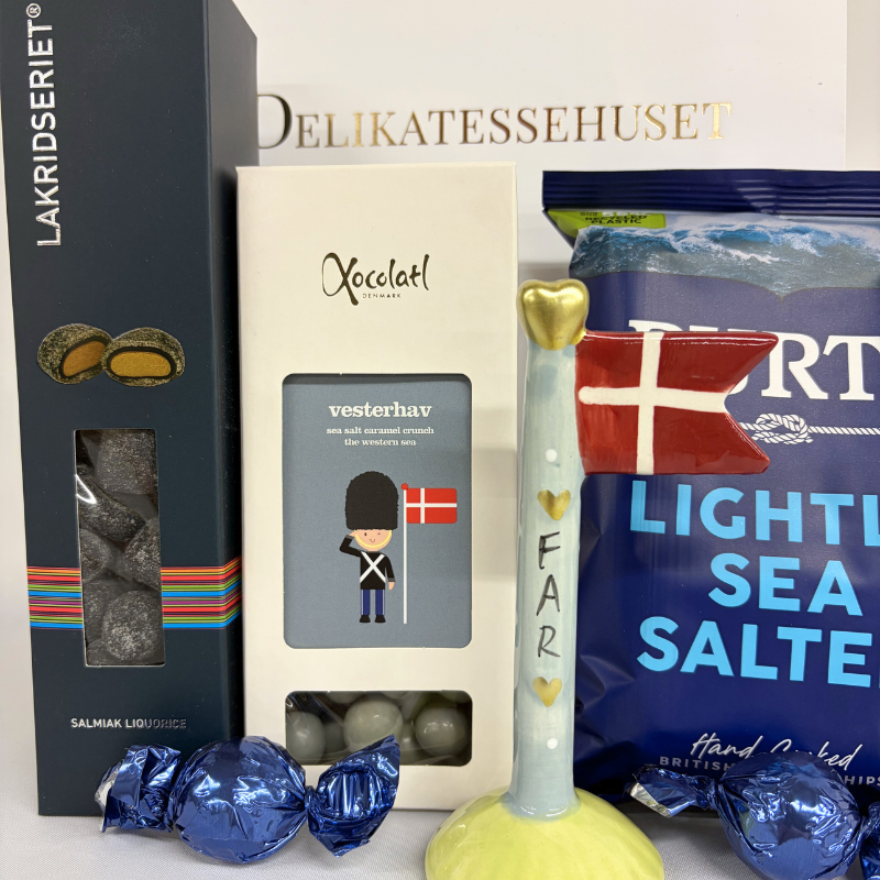 Blå gavepose til far