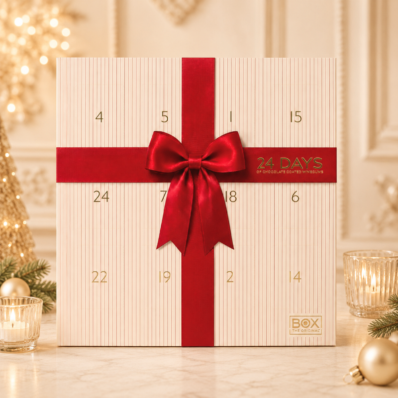Box the Original julekalender, gourmetvingummi 2026 hos Delikatessehuset