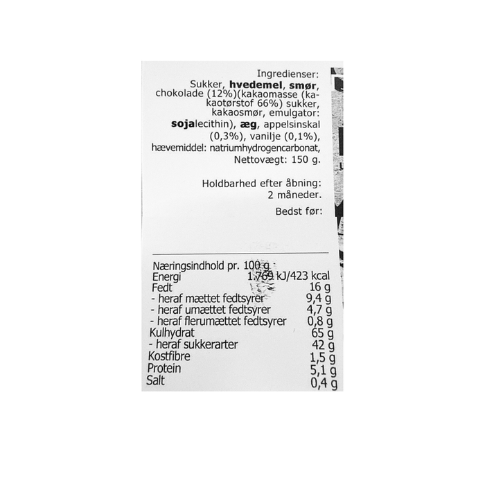 Cookies med chokolade, vanilje og appelsin - KUDSK