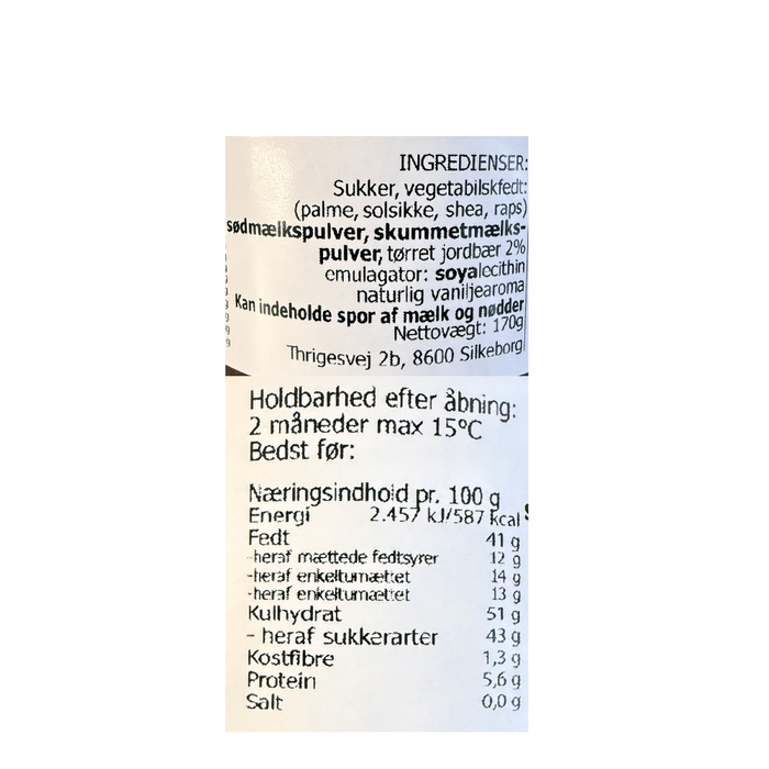 Lys smørbar hasselnød creme - Kudsk