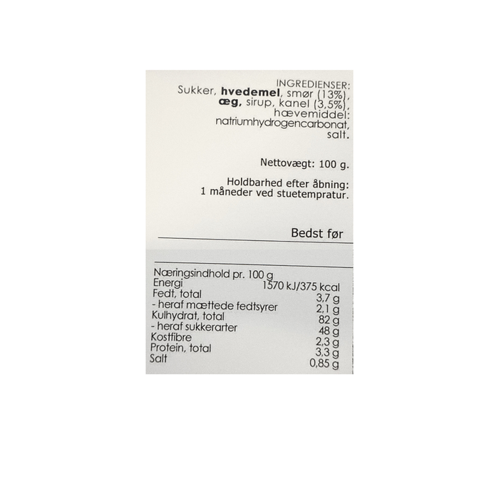 Krydder småkager m. Sirup & Kanel - KUDSK