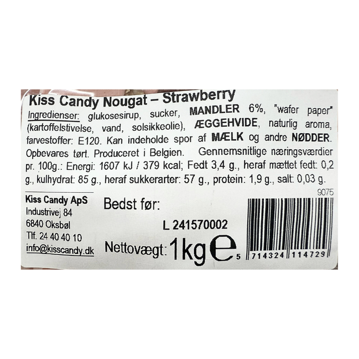 STORKØB, Fransk Nougat med røde bær - Bites (78 stk.)