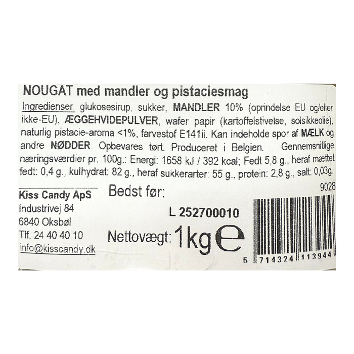 STORKØB, Fransk Nougat med pistacie - Bites (78 stk.)