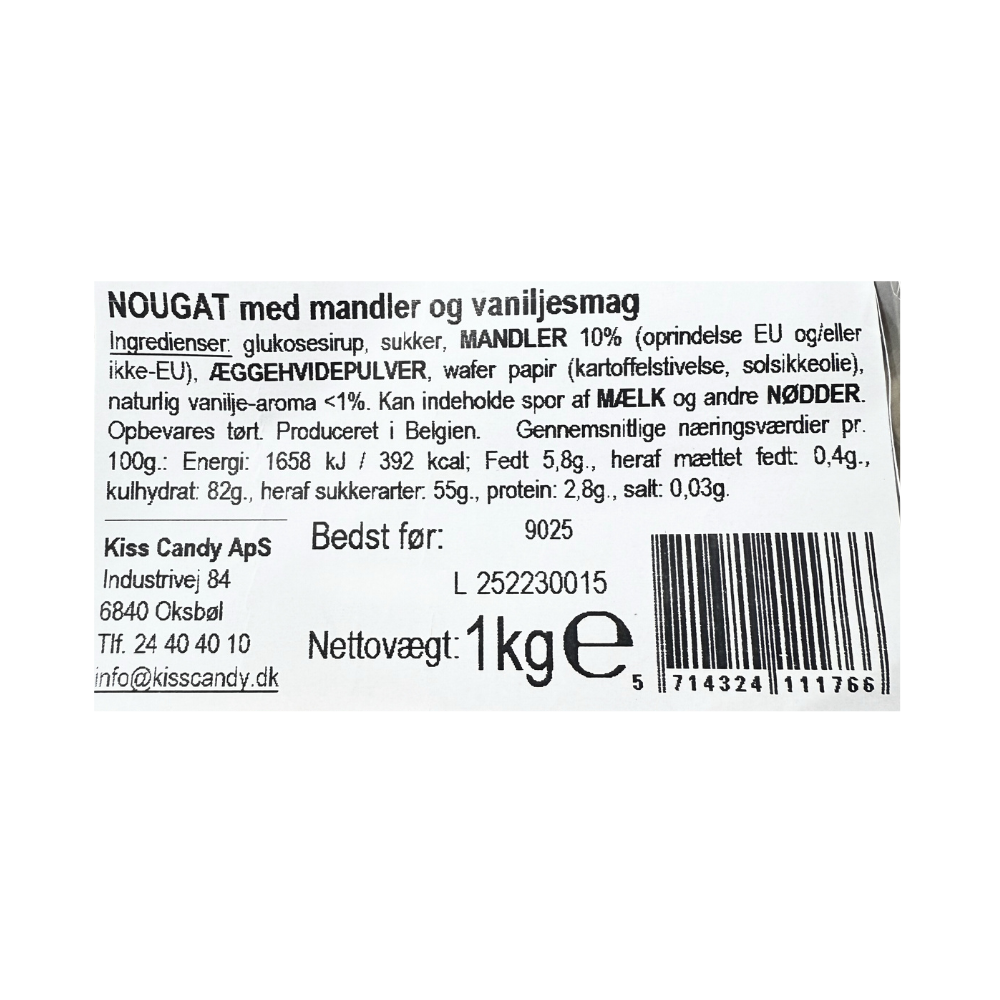 STORKØB, Fransk Nougat med vanilje - Bites (78 stk.)