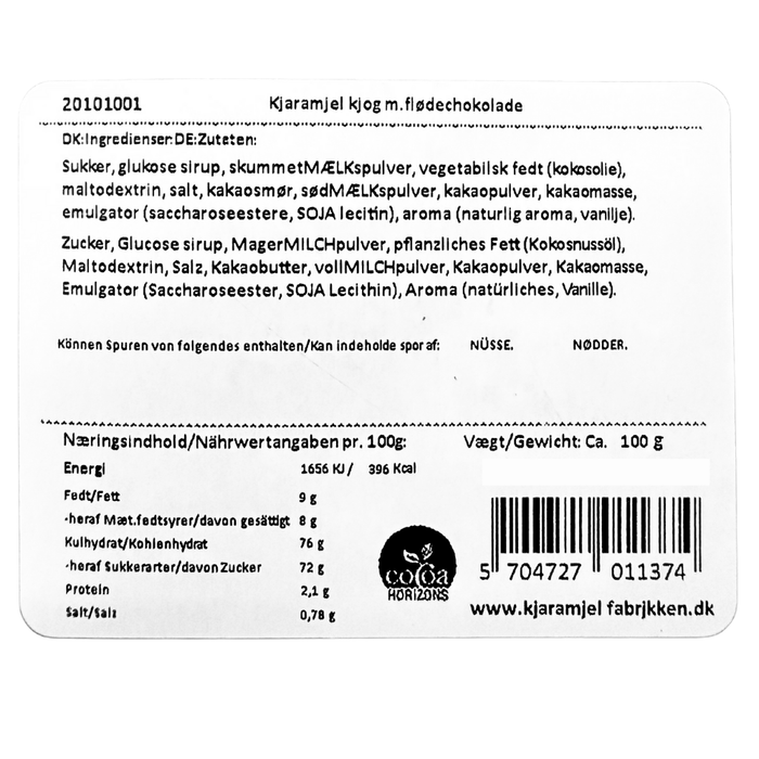 Kjaramjel Fabrjkken - Fløde cjokolade
