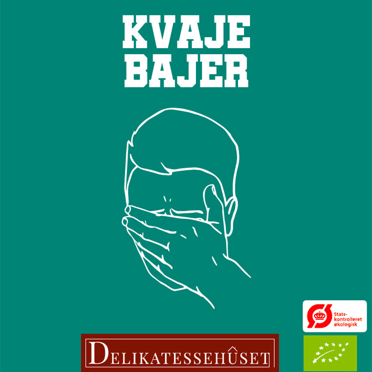 Kvajebajer fra Grauballe Bryghus, en økologisk øl til når man har dummet sig.