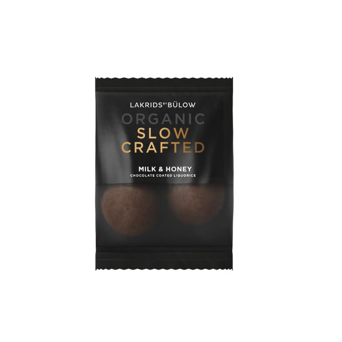 Lakrids by Bülow - Slow crafted lakrids med honning overtrukket med mælkechokolade