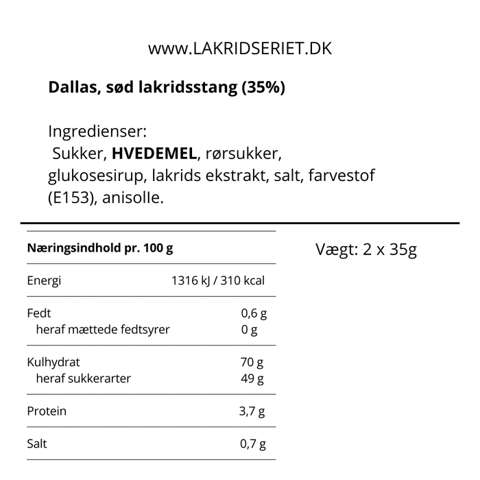 Lakridseriet - Dallas