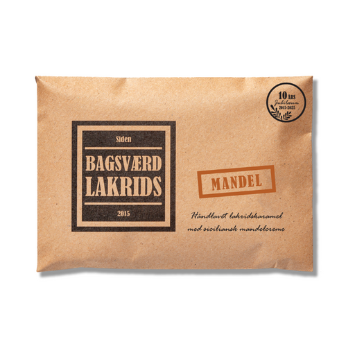 Lækker Bagsværd lakrids med mandel - 10 års Jubilæum lakrids