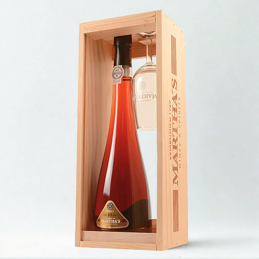 Martha’s 10 Years Old Tawny Port i gaveæske med portvinsglas