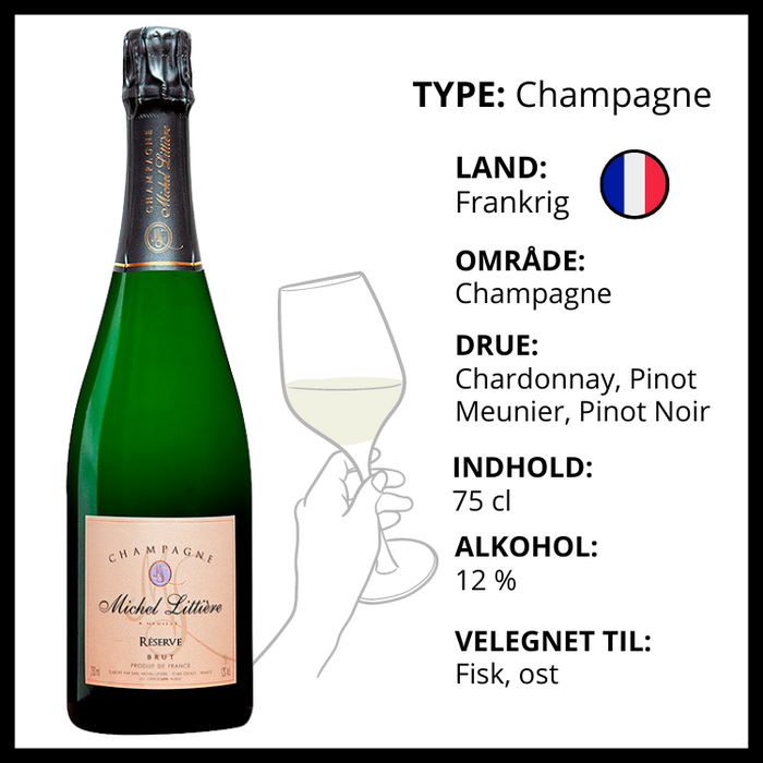 Champagne, Michel Littiere - Reserve Brut