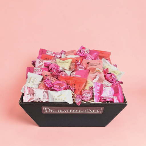 Mors dag gavekurv fyldt med skum, vingummi og chokolade. Den perfekte gave til din søde mor.