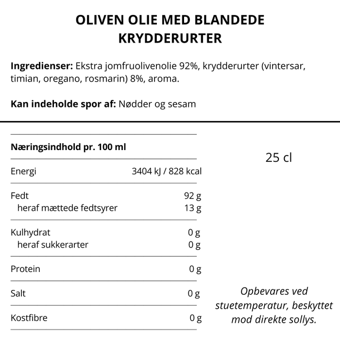 Olivenolie m. provence krydderier - Nicolas Vahé