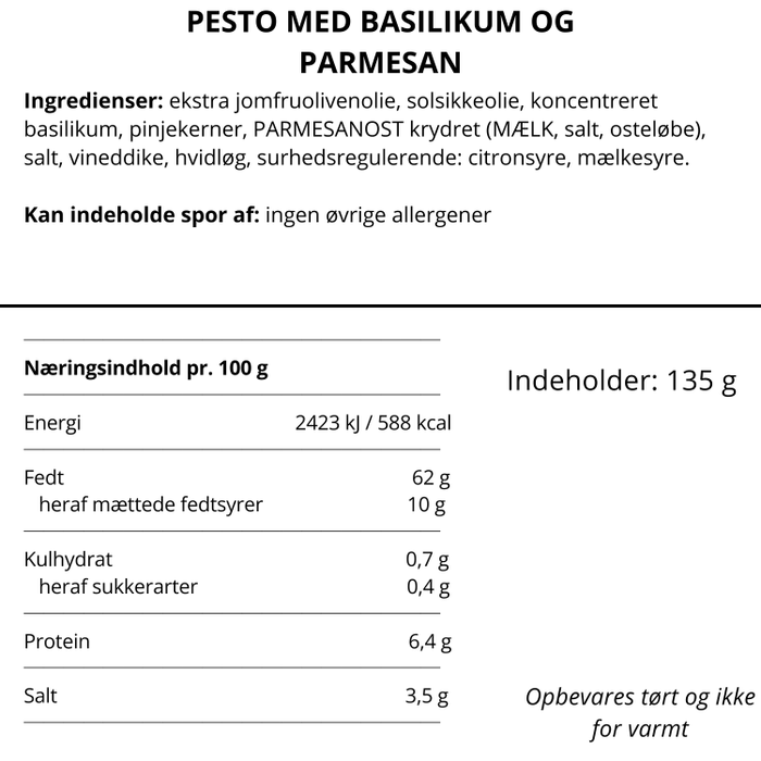 Pesto med Basilikum og Parmesan - Nicolas Vahé