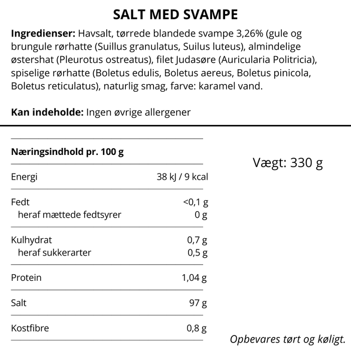 Salt m. svampe - Nicolas Vahé