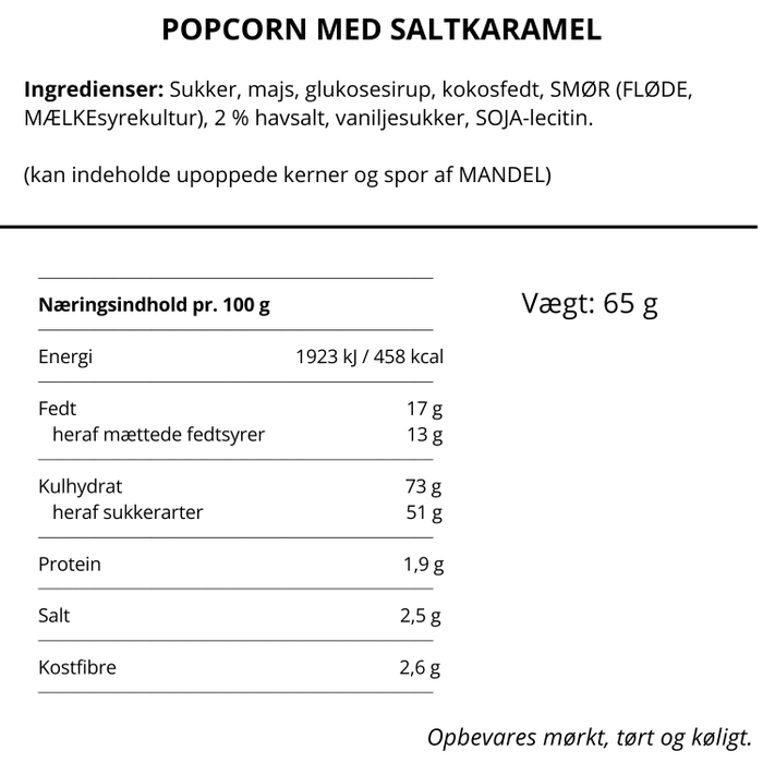 Popcorn med saltkaramel, No Crap
