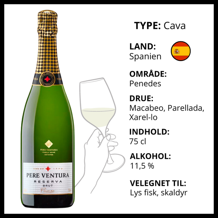 Mousserende, Pere Ventura - Cava Primér Reserva Brut (Spanien)