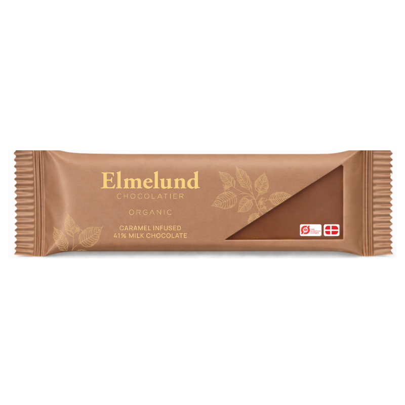 Lille chokoladeplade af mælkechokolade med karamelsmag