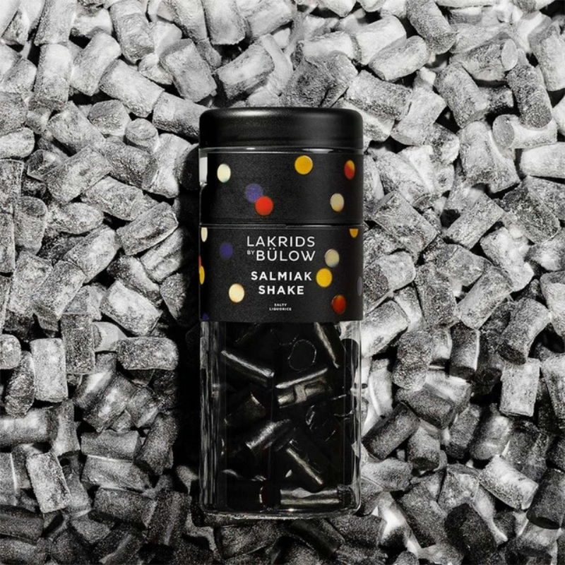 Salmiak Shake med salt lakrids og salmiaksalt fra Lakrids by Bülow – 400 g