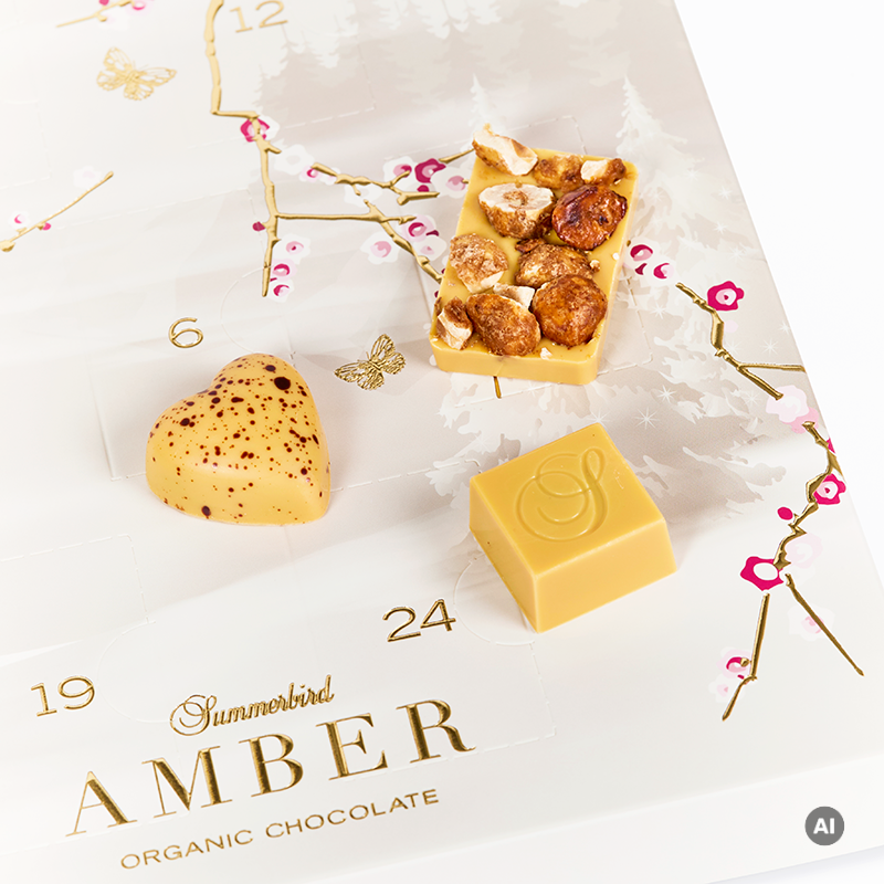 Julekalender med Amber chokolade fra Summerbird