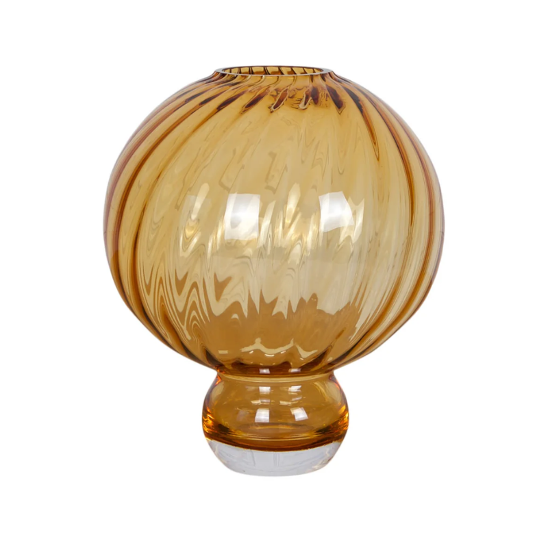Glasvase - Meadow swirl Amber
