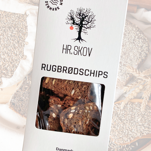 Rugbrødschips fra Hr. Skov
