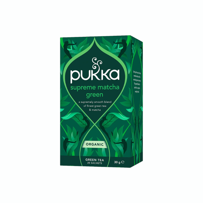 Pukka Supreme Matcha Green økologisk grøn te med 2 % matcha i 20 tebreve.