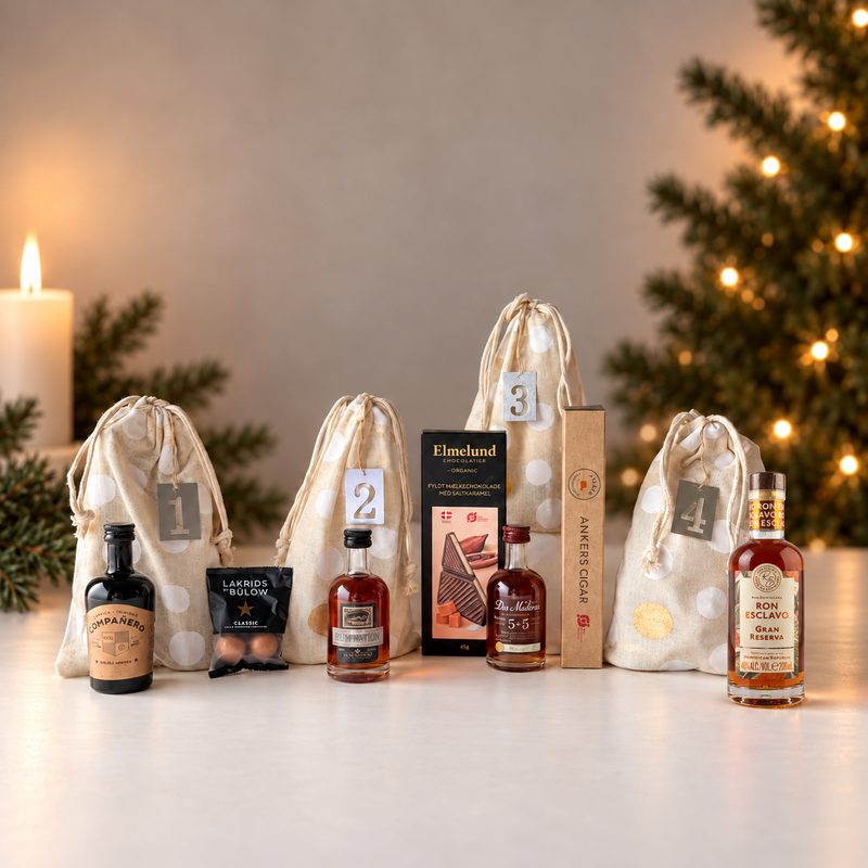Adventskalender med rom, sukkerrørsspiritus & søde overraskelser